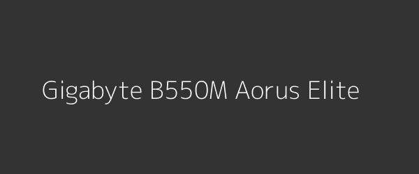 Gigabyte B550M Aorus Elite